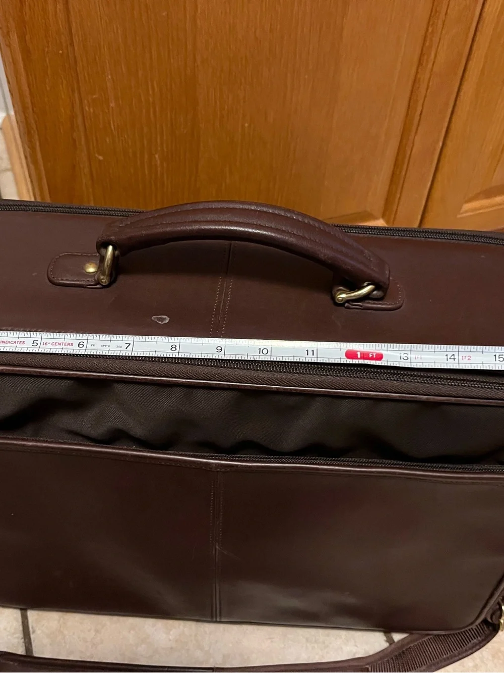 Coach Vintage Mahogany Travel Twill Case